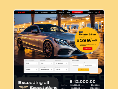 Premier Auto Website graphic design ui ux website design