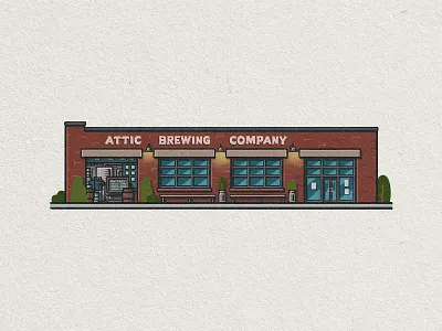 Philly Eats: Attic Brewing Co. attic attic brewing attic brewing co beer brewery craft beer drawing germantown illustration mario microbrewery philadelphia philly zucca
