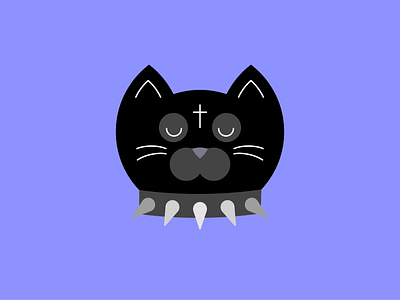 Goth Cat | Halloween chars set animal asset avatar cat character flat goth halloween icon illustration party set stickers