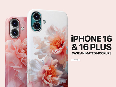 iPhone 16 & 16 Plus Case Animated Mockups iphone 15 plus case