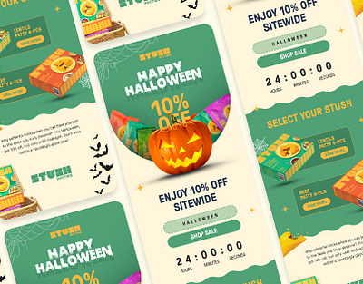 Halloween email design | klaviyo template email campaign email marketing halloween klaviyo mailchimp newsletter pumpkin