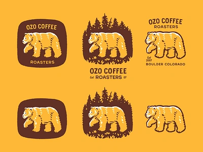 Mountain Bear Graphics badge badges bear coffee colorado graphic illustration mountains nature