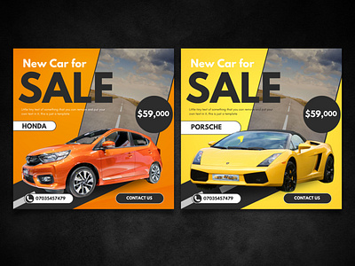 Luxury car Instagram promo post canva instagram canva template instagram carousel templates