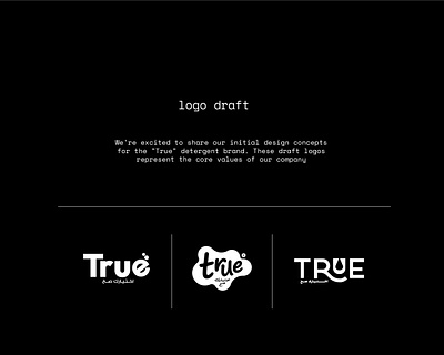 True logo draft branding bubbles clean design detergent graphic design honesty identity logo logo design purity true logo typeface visual identity water