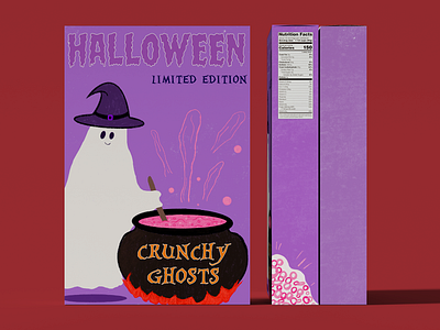 👻 Crunchy Ghosts Halloween Edition branding graphic design logo