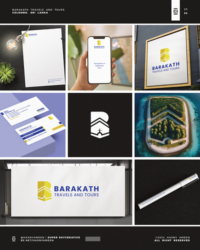 Barakath - Logo & Identity agency logo branding design designer graphic design graphic designer logo logo designer logodesign minimal logo negativespace negativespace logo responsive logo tours logo transport logo travel agency travel agency logo travels travels logo