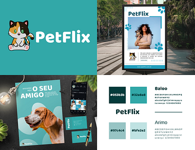 Petflix - Design de Marca branding graphic design logo pet petflix