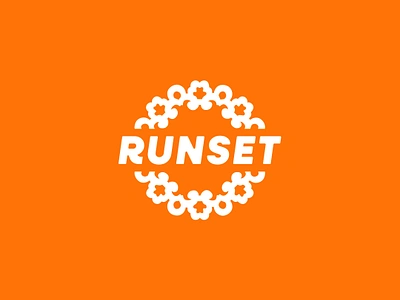 RUNSET branding design graphic illustration logo running trail