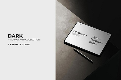 Dark iPad Mockup Collection app mockup apple mockup dark dark ipad mockup dark ipad mockup collection dark mockup device mockup ipad mockup ipad pro mockup minimal mockup minimalist mockup tablet mockup template web mockup website mockup