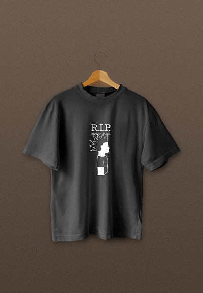 Rest in punk t-shirt adobe illustrator apparel bw digital graphic design handmade illustration merch merchandise merchandising music punk rip rock t shirt tee tshirt