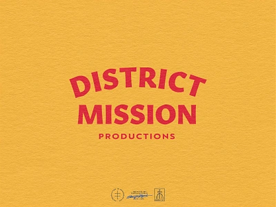 District Mission Productions Wordmark brand design brand identity branding branding design classic font hand drawn hand lettering identity design lettering logo logo design logotype type typeface typographic typography vintage visual identity wordmark