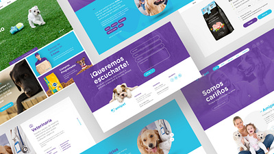 Amipet - Web Design pets ui web design