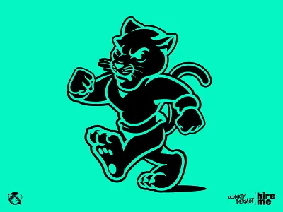 School Mascot character design graphics illustration mascot mascot design panther t shirt design tee design vector vector design