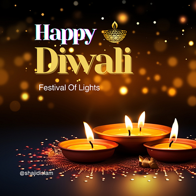 Social Media Design for Diwali adobe illustrator design diwali festival holiday greeting light media social social media design