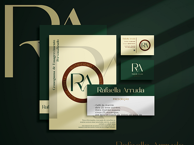 Branding For Rafaella Arruda. branding graphic design illustrator logo logodesign nutricionismo nutrição photoshop ux