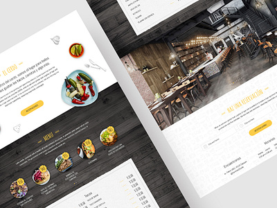 El Cerdo - Landing Page landing page restaurant