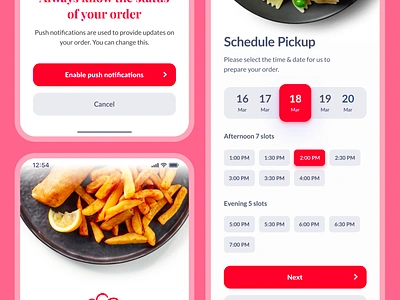 Seven Chefs App - UI/UX - Culinary arts app experience mobile mobile app red ui ui design uiux ux ux design