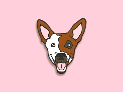 Smiling Pup Pins enamel pin