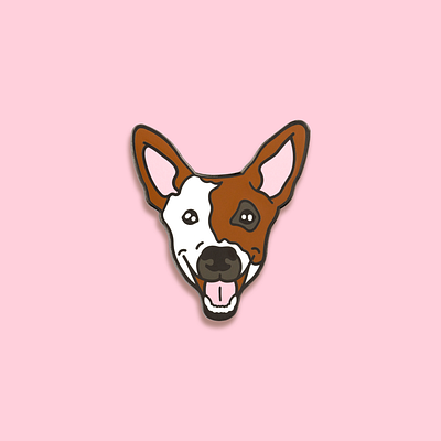 Smiling Pup Pins enamel pin