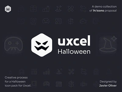 Uxcel Halloween Icon Pack animation app branding clean contest design flat grid halloween icon illustration minimal scary ui user case ux