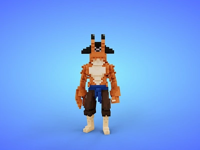 Mutant 2 Voxel Character - 3D Fantasy Creature - Game Asset 3d 3d model avatar cartoon character claw crab creature fantasy game art game asset lowpoly magicavoxel monster mutant pirate unity3d voxedit voxel art