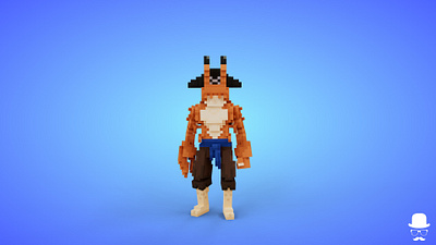 Mutant 2 Voxel Character - 3D Fantasy Creature - Game Asset 3d 3d model avatar cartoon character claw crab creature fantasy game art game asset lowpoly magicavoxel monster mutant pirate unity3d voxedit voxel art