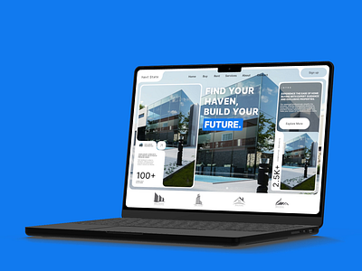 Real Estate Landing Page animation buildings buy and sell figma future house interactiondesign landing page lands logo minimal modern age property real estate real state ui user interface webdesign