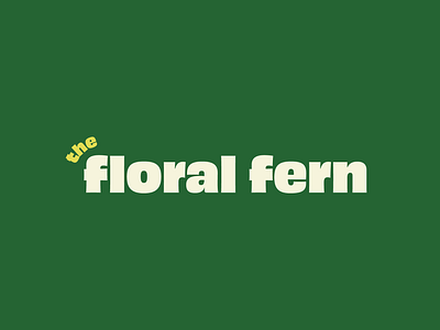 The Floral Fern brand brand identity branding design graphicdesign logo