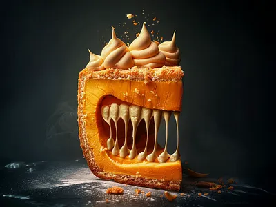 🎃 Halloween experiments cake character halloween monster orange pet slice