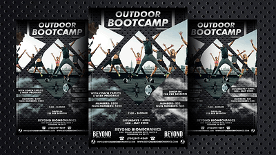 Professional BOOTCAMP Flyer Design bootcamp branding exercise fitnessmotivation graphic design gym health healthyfood love nutrition training weightloss workout