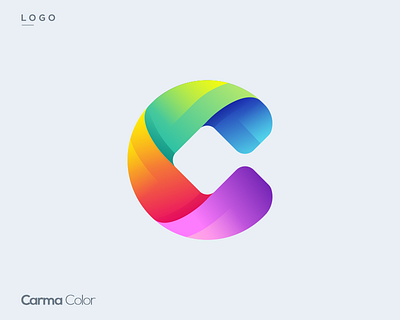 Logo C App Colorful branding design graphic design icon illustration logo logo c typography ui ux vector