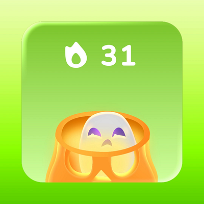 Halloween animation based on Duolingo app icons after effects graphic design motion graphics