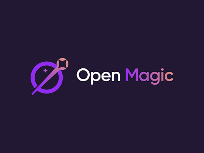 Open Magic Logo Design blockchain brand mark branding creative design crypto dark identity letter o logo design logo ideas magic minimal logo modern open magic shape simbol simple