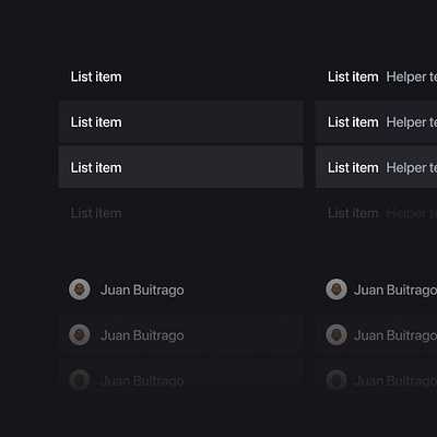 Lists items UI Component atoms autolayout components design design system drop down figma list items ui ui design ui kit