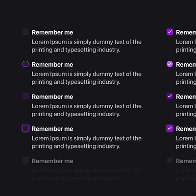 Checkboxes & Radio buttons UI Component atoms autolayout buttons check check box components controls ui design design system figma radio button ui ui design ui kit user interface