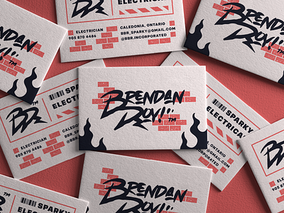 Brendan Roy Brand Identity br branding canada electric electrician graphic design illustration logo logo design logotype monogram ontario visual identity wordmark