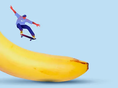 Skateboarding background concept creative flat ideas illustration minimalist skateboard sports vector