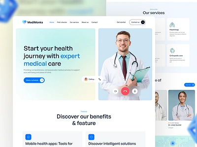 Healthcare Website UI Design | Medimonks animation app ui branding design healthcare healthcare ui healthcare web design medical website design medicare web ui modern healthcare website motion graphics product design trend ui ui design uiux user interface website website design website design agency