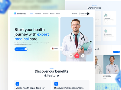 Healthcare Website UI Design | Medimonks animation app ui branding design healthcare healthcare ui healthcare web design medical website design medicare web ui modern healthcare website motion graphics product design trend ui ui design uiux user interface website design website design agency