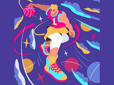 Basketball basketball illustration man player sports