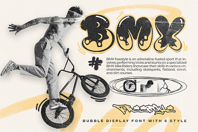 Funky Brow - Bubble Graffiti Font rounded