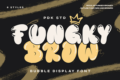 Funky Brow - Bubble Graffiti Font rounded