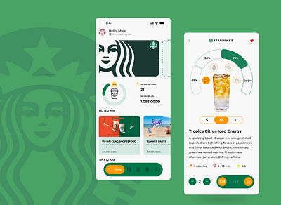 Starbucks Mobile concept figma graphic design ui uidesign uxui uxuidesign