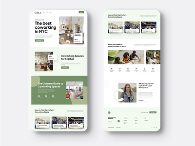 COCA_ Co-Working Space Website. 3d app branding clean co working space design figma graphic design illustration landingpage logo minnimalist ui uiux ux vector website