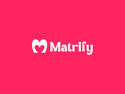 Matrify Logo Design branding dating app dating logo heart logo letter logo logo logo design logo designer logo folio logo mark logos love logo m logo marimony logo matrimony app matrimony app icon