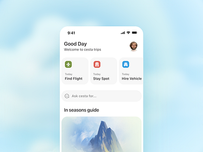 Travel Planner App ai app appdesign appui appux bookingapp design holidayapp minimal mobile orix sajon travel travelapp ui ux