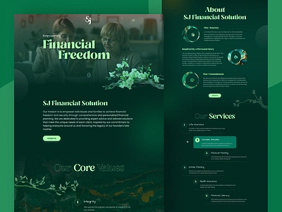 Financial website for consultancy service beautiful website branding consultancy design design by figma fancy design finance floral website flower shape design homepage landing page mockup by figma natural website design psd design shopify template trending design ui we web template website