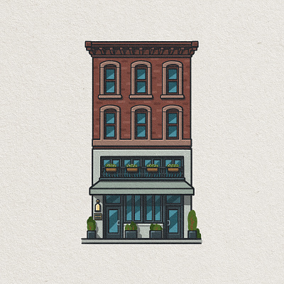 Philly Eats: Vernick Food & Drink architectural drawing architecture drawing food food drink foodie illustration mario restaurant rittenhouse square vernick zucca