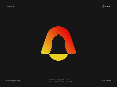 Letter A logo design a logo alartlogo alartologodesign branding faruart graphic design letter a logo logodesign minimal logo techlogo