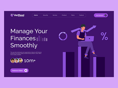 Verifieed - Fintech, Finance Company Website Design banking banking web design banking website design finance business finance landing page finance website finance wweb page financial financial website design fintech fintech web design fintech website design landing page ui ux web design website website design